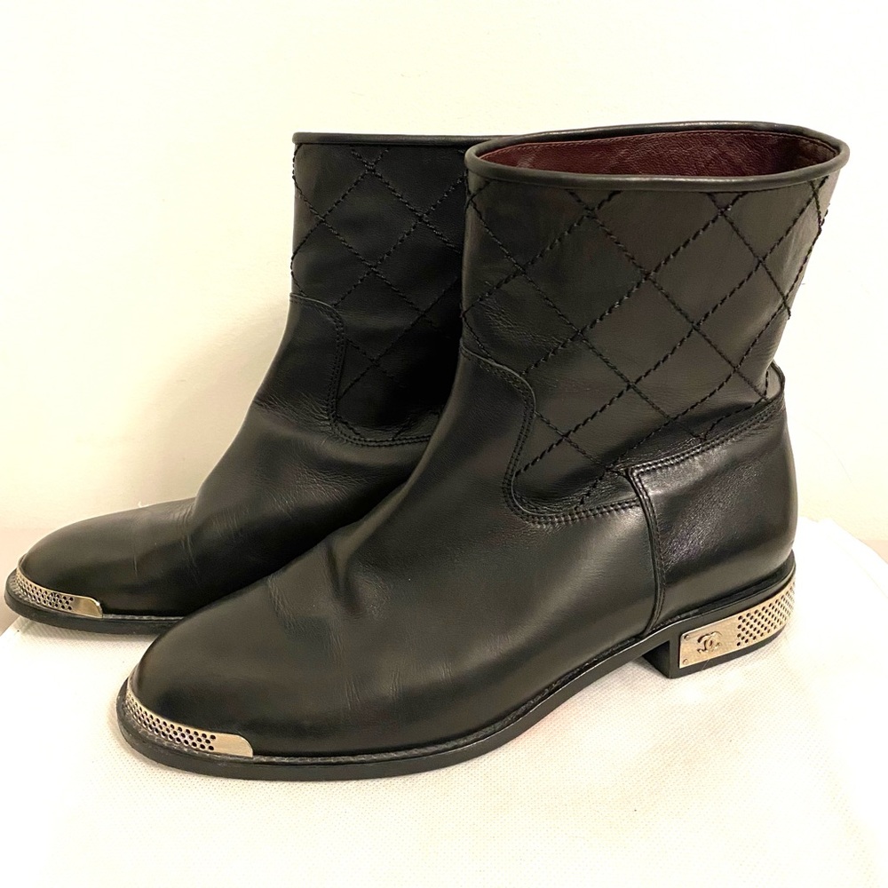 Chanel Leather Boots